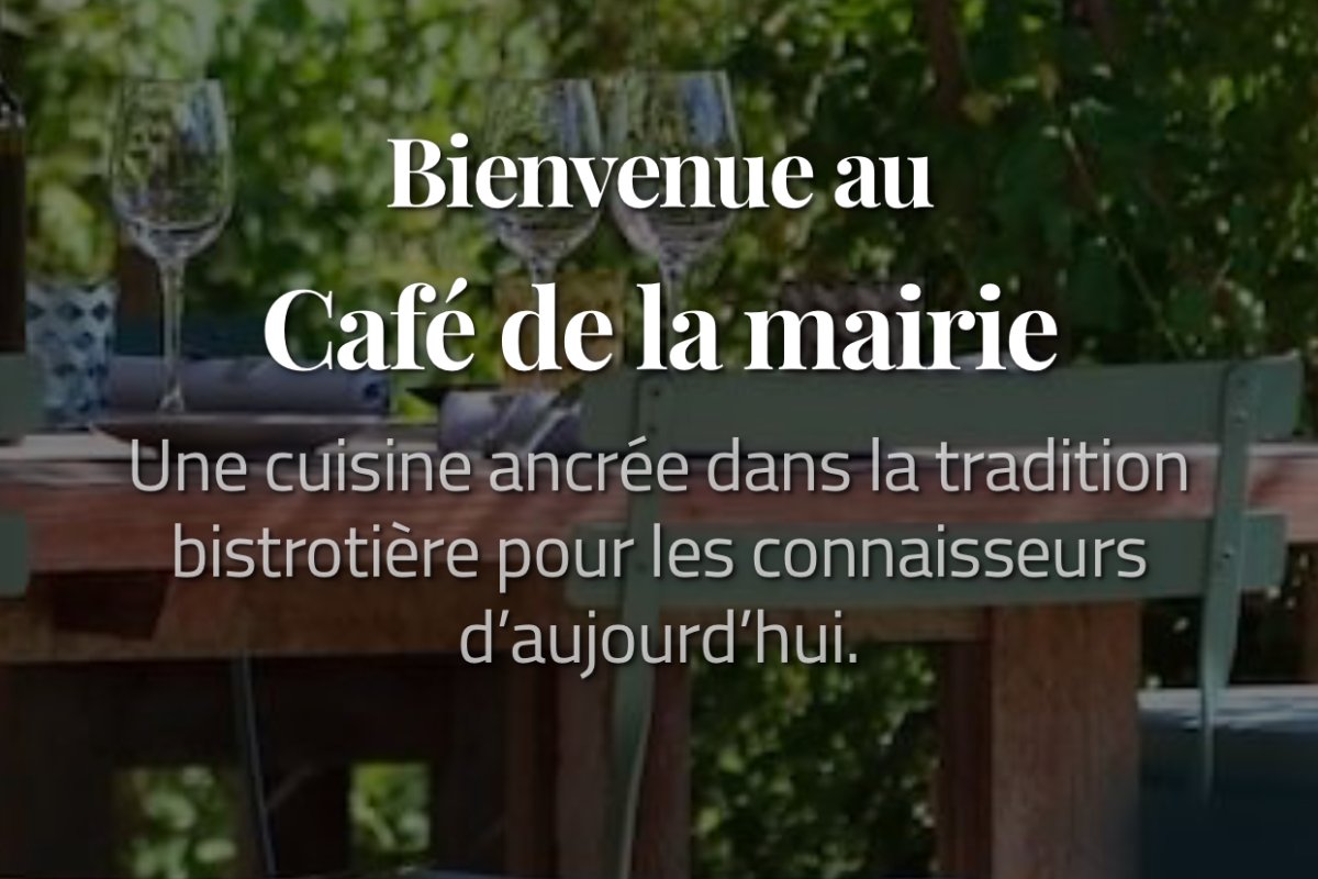 Création du site internet du restaurant `Le Café de la mairie